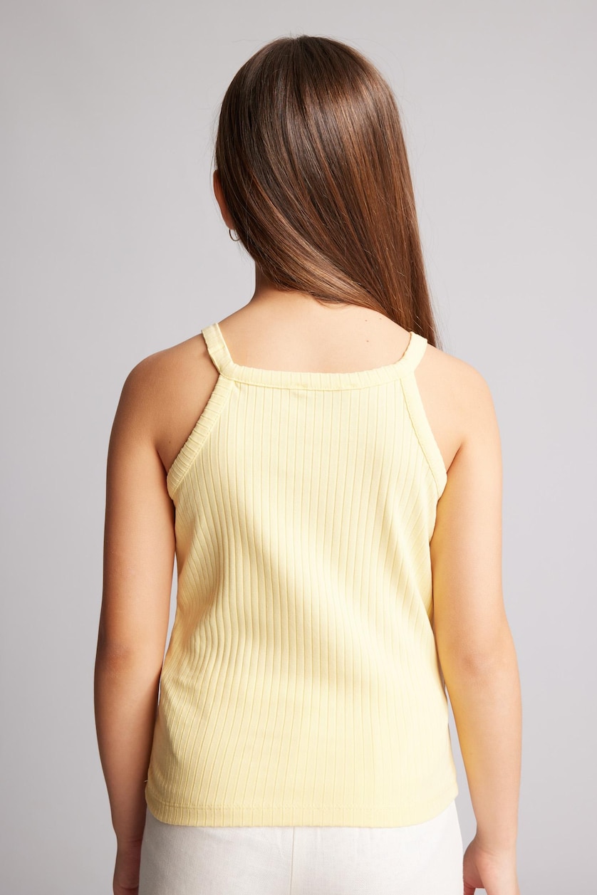 FILLES Jaune Débardeur à col halter pour fille