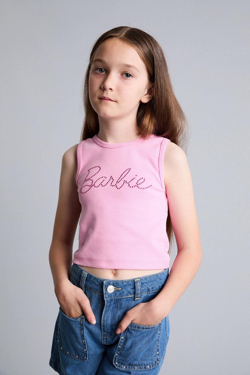 Kız Çocuk - Genç Kız Açık Pembe Barbie Atlet Kız Çocuk