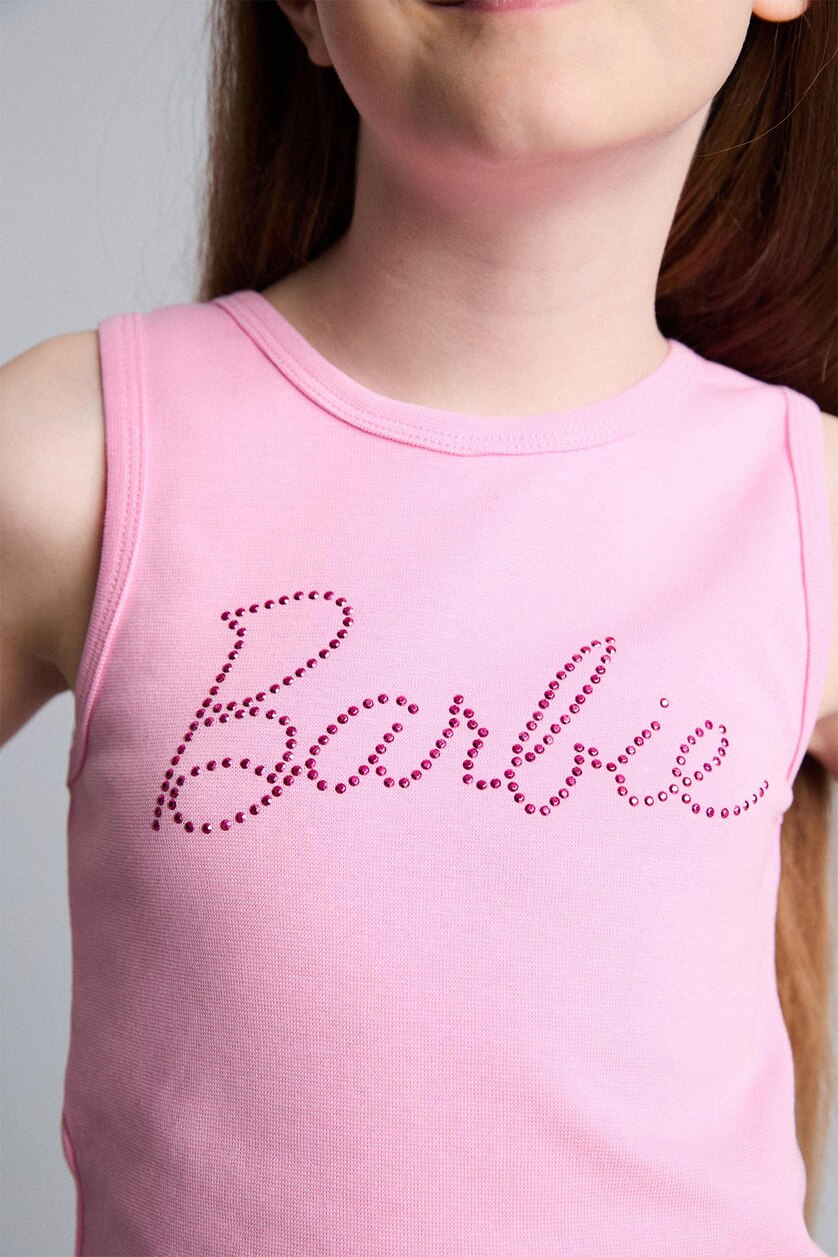 Kız Çocuk - Genç Kız Açık Pembe Barbie Atlet Kız Çocuk
