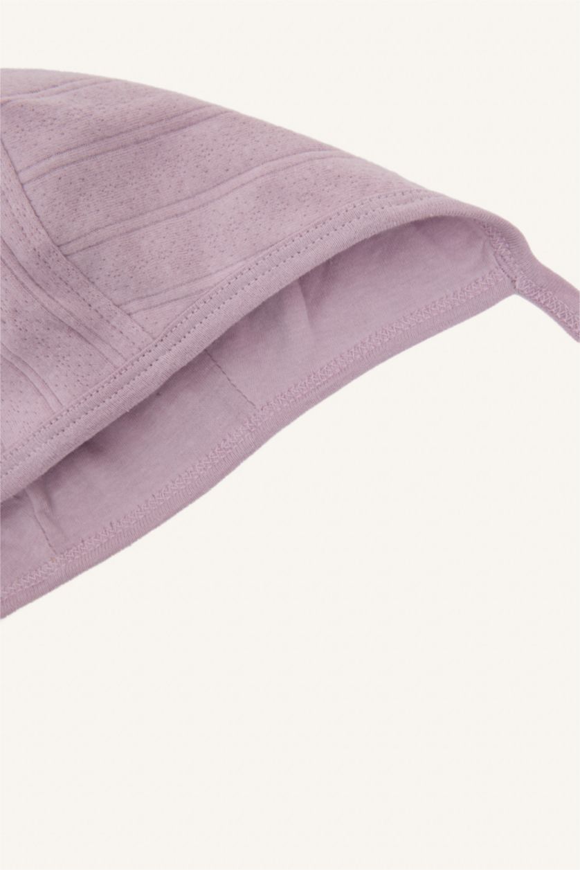 Baby Girls Light Lilac Baby Girl Cotton Hat