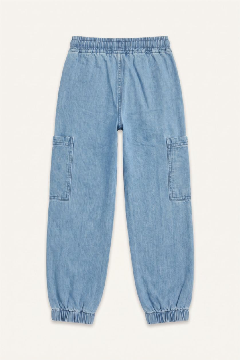 Erkek Çocuk - Genç Erkek Açık Mavi Jogger Jean Pantolon Erkek Çocuk