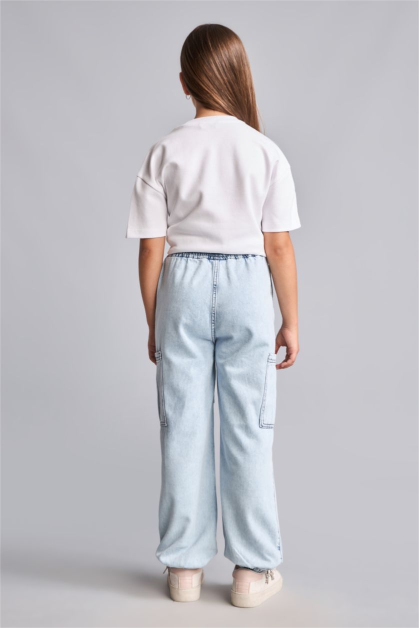 BOYS & TEENS Light Blue Boy Jogger Fit Elastic Waist Light Blue Jeans