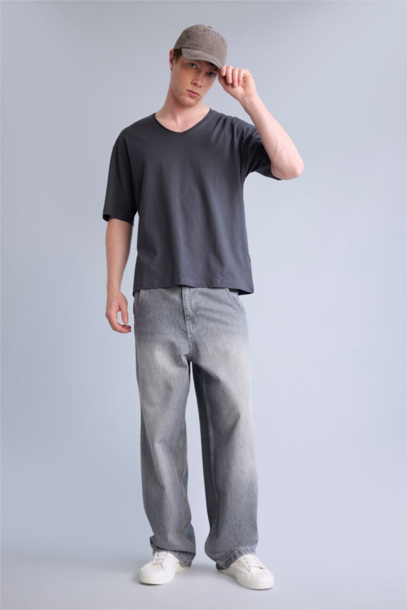 Men Grey Trousers