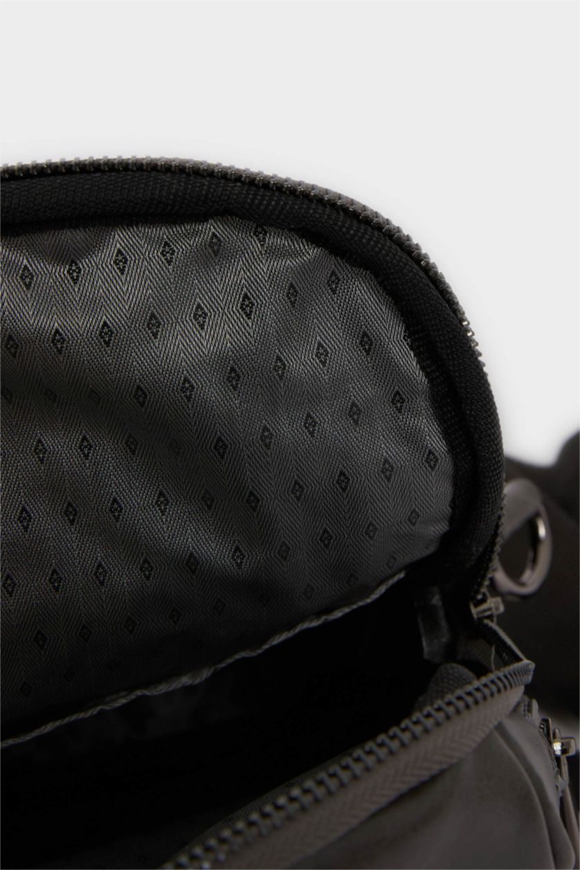 Erkek Gri Erkek Suni Deri Çapraz Çanta