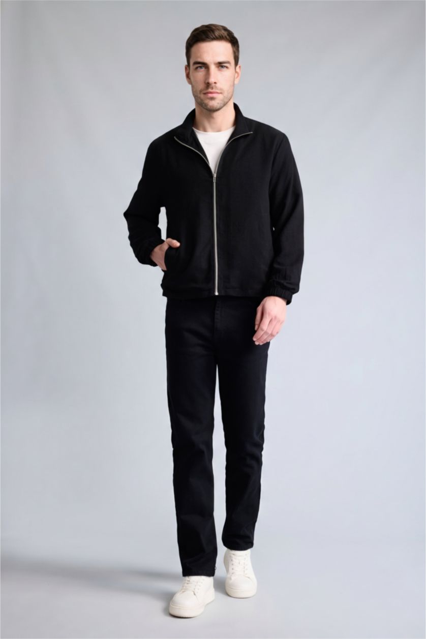 Men Black Puffer Jacket