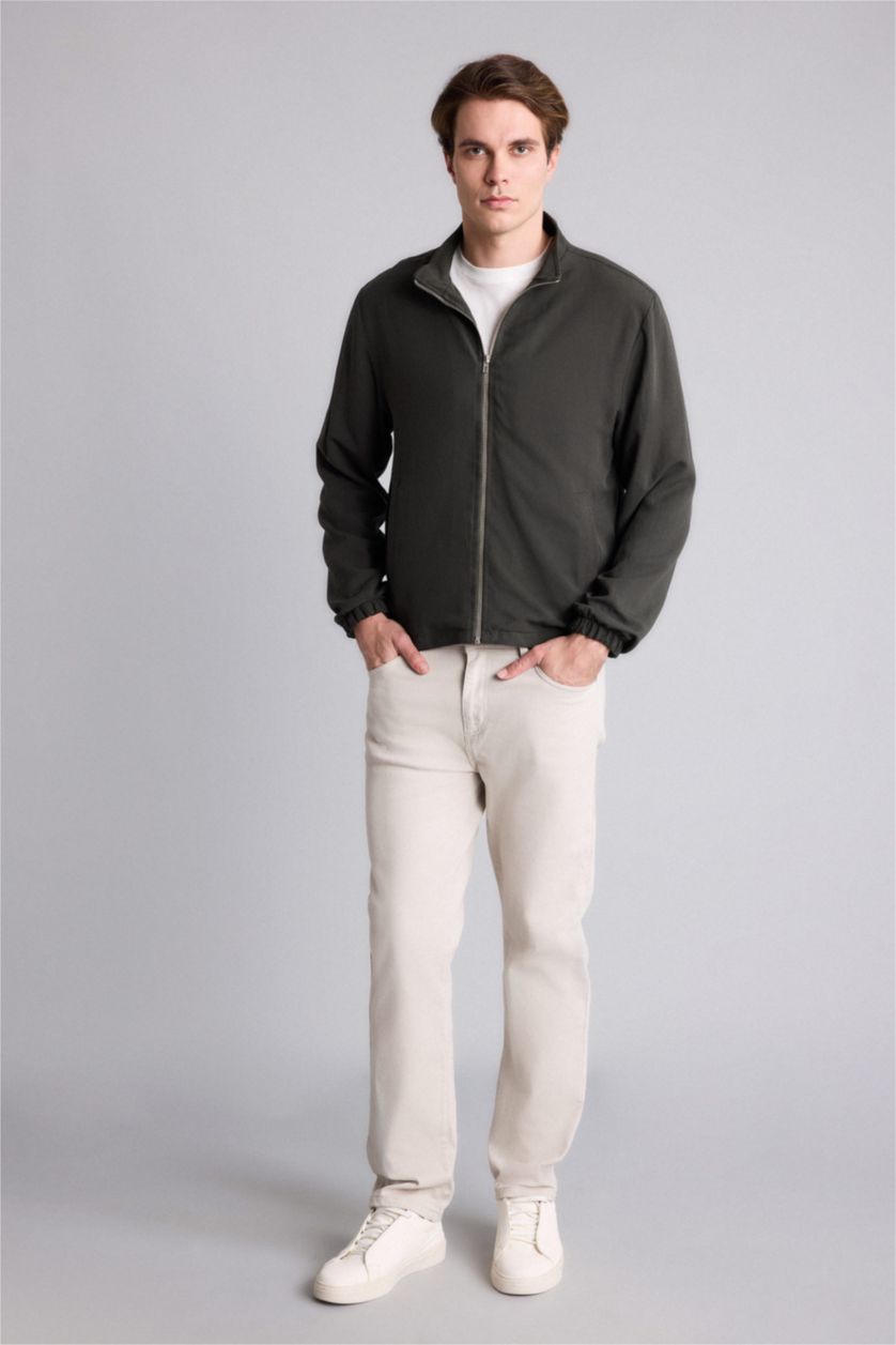 Men Dark Green Puffer Jacket