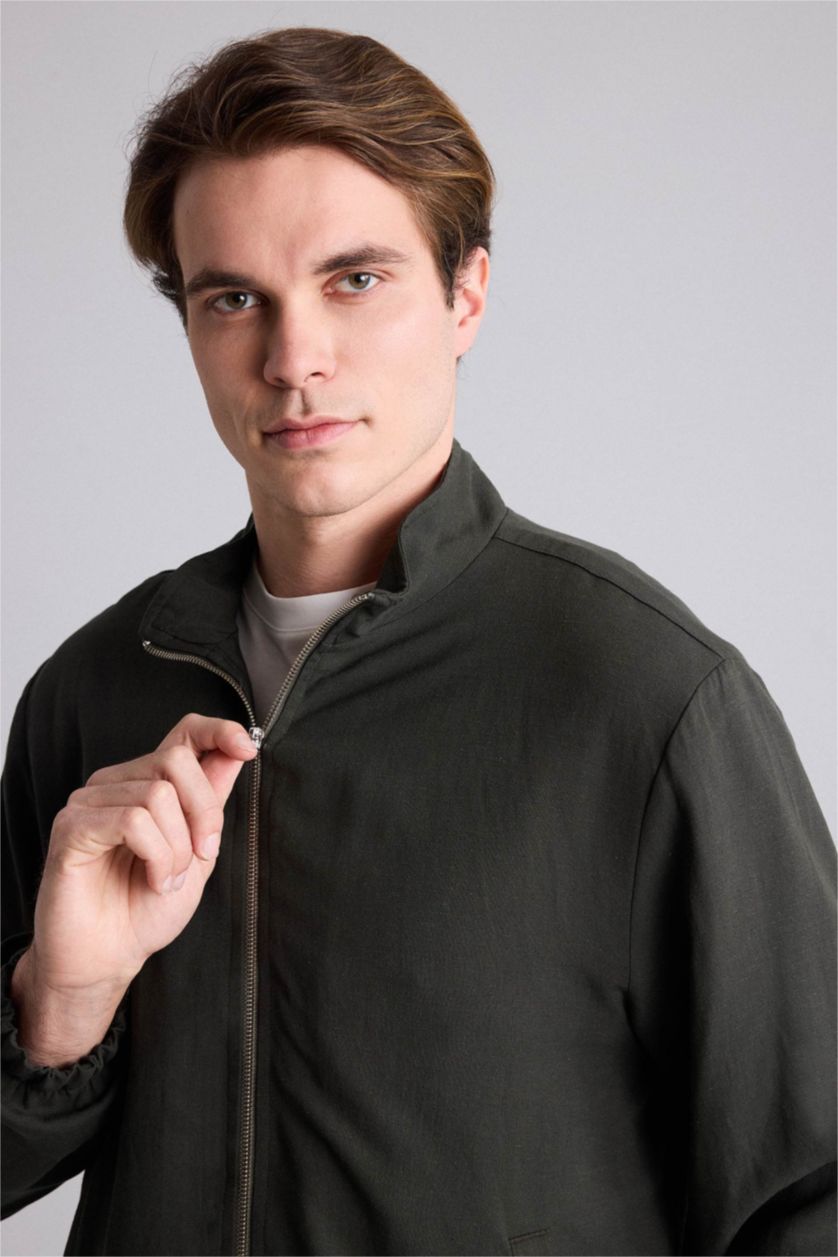 Men Dark Green Puffer Jacket