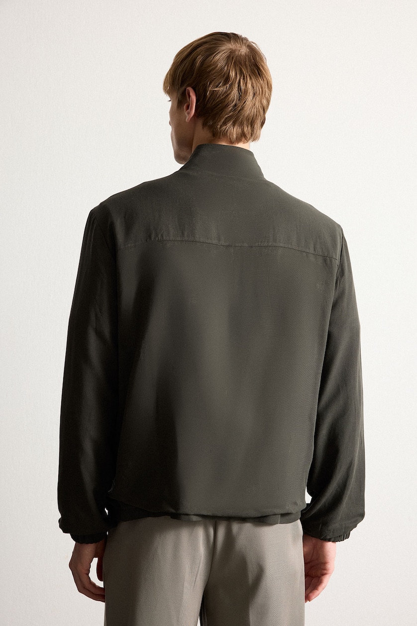 Men Dark Green Puffer Jacket