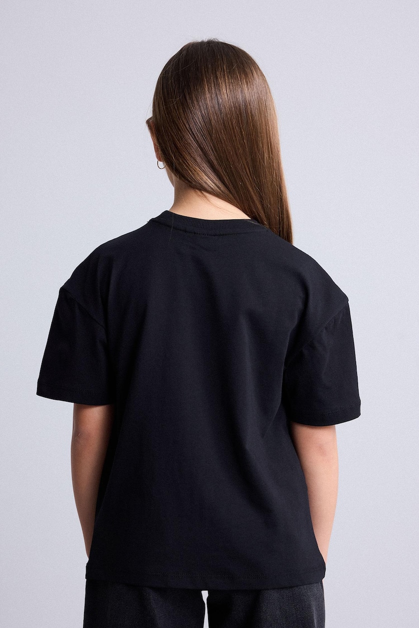 Young Girls - Teen Girls Black Girl Relax Fit Short Sleeve T-Shirt