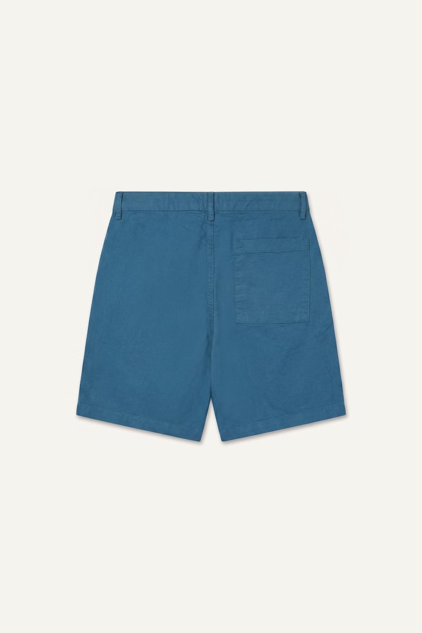 Erkek İndigo Relaxed Fit Bermuda Şort
