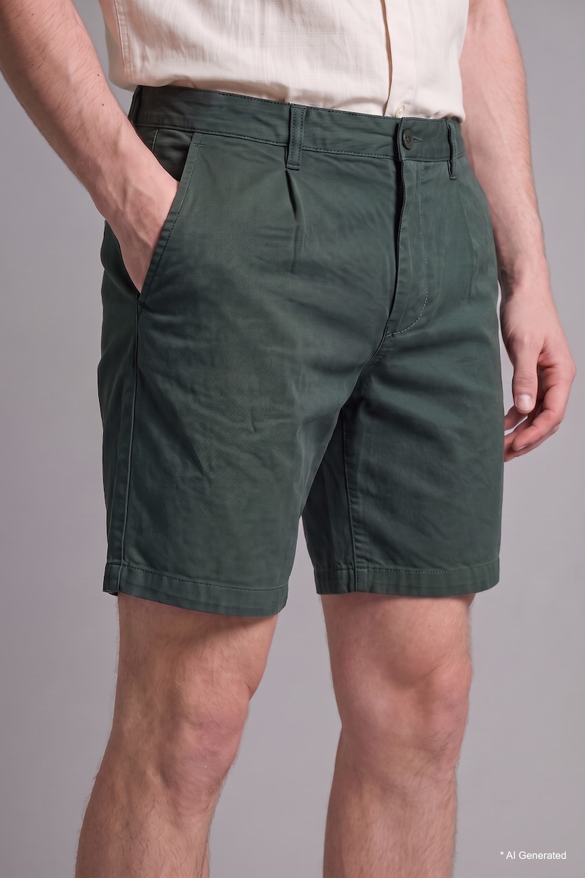 Men Khaki Relax Fit Shorts