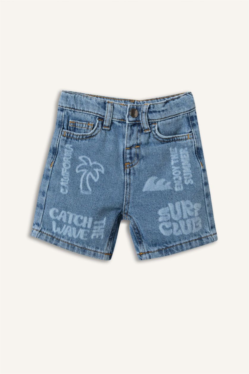 Baby Boys Blue Baby Boy Tropical Patterned Shorts