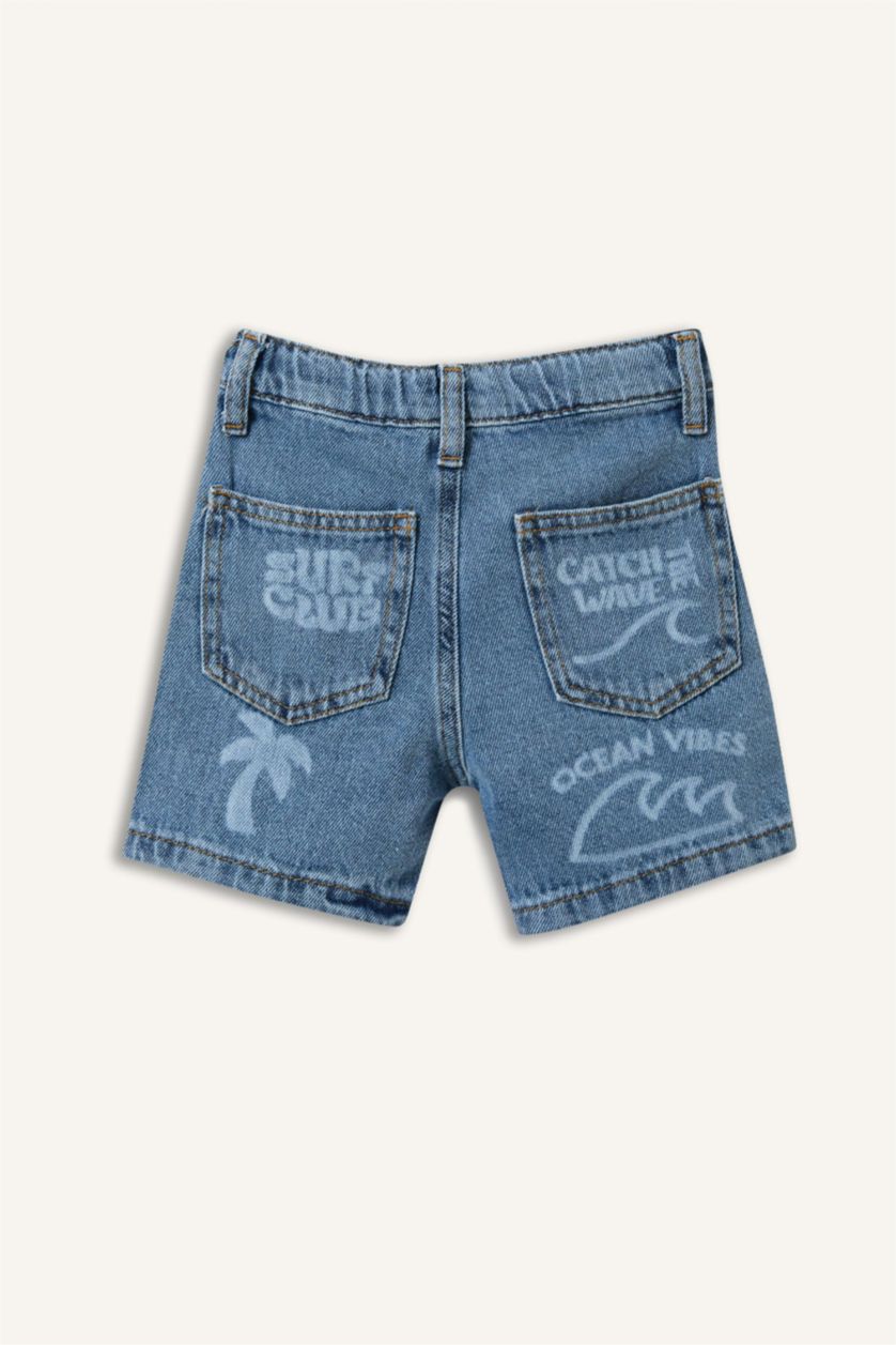 Baby Boys Blue Baby Boy Tropical Patterned Shorts