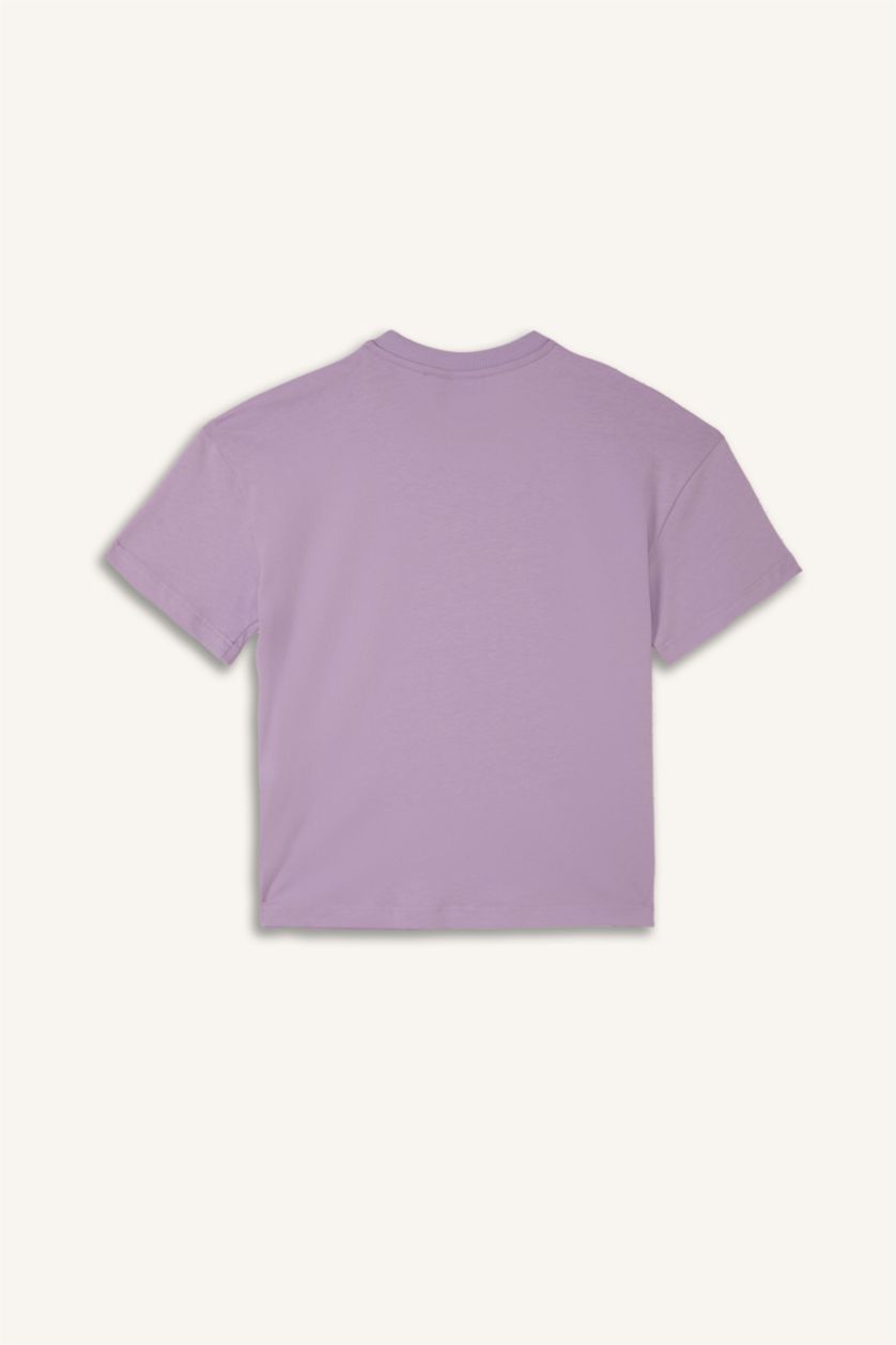 Young Girls - Teen Girls Lilac Relax Fit Short Sleeve T-Shirt