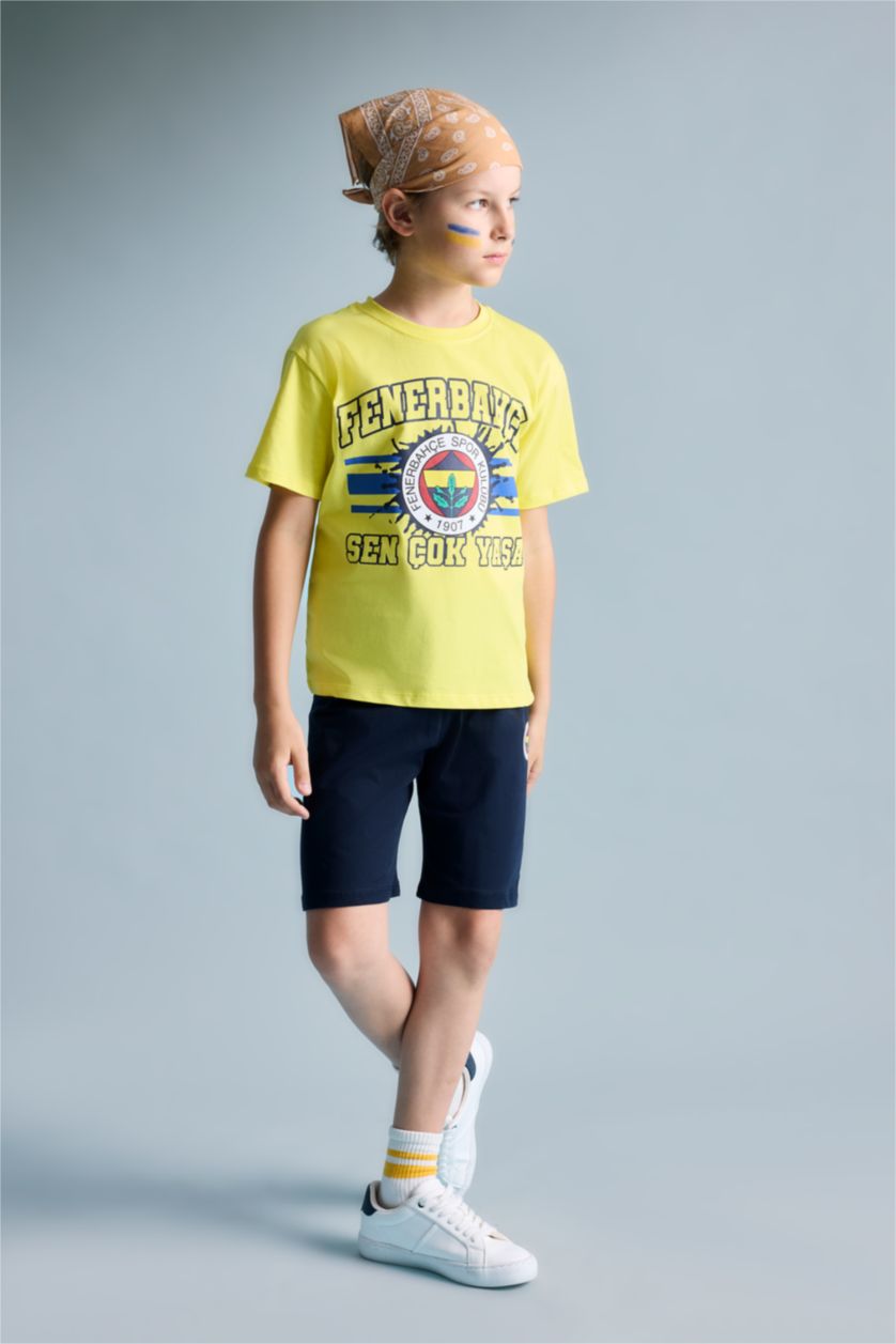 Young Boys - Teen Boys Yellow 2 piece Regular Fit Knitted Pyjamas