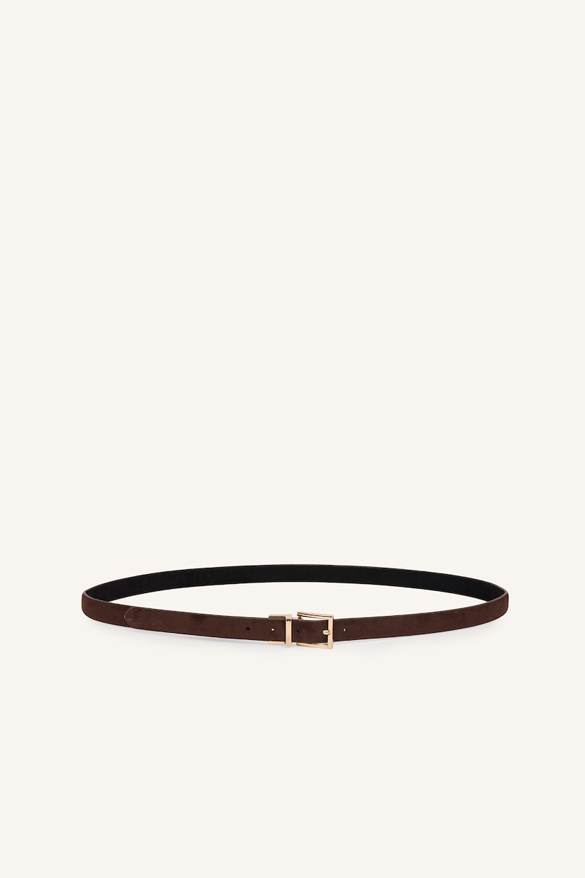 Women Black Woman Rectangle Clasp Faux Leather Jean Belt