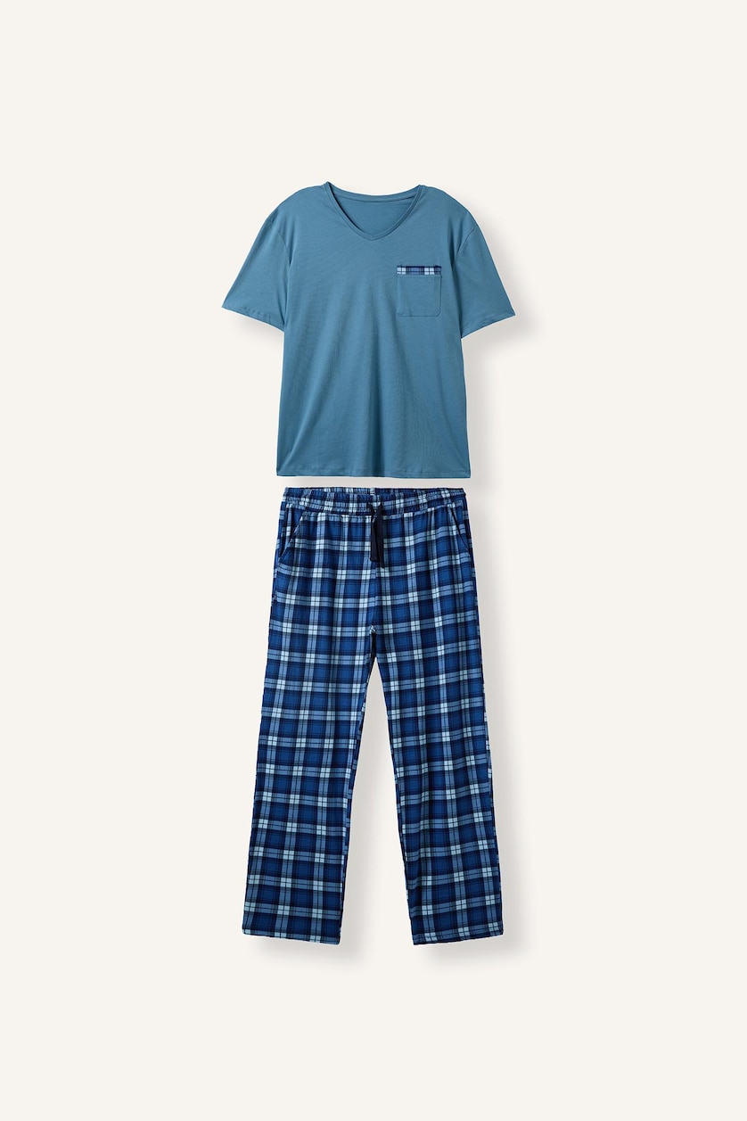 MAN Blue New Regular Fit Short Sleeve 2 Piece Set