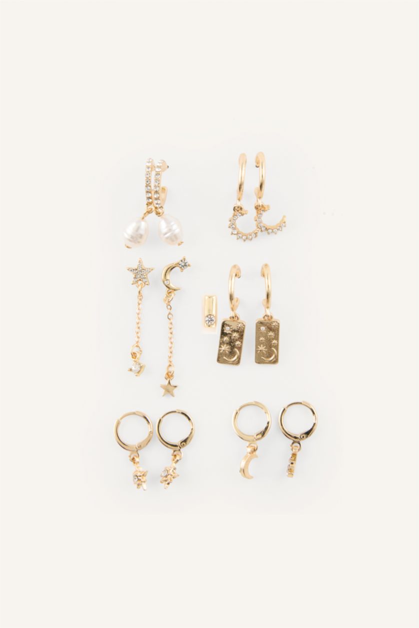 Women Altın 6 piece Earring