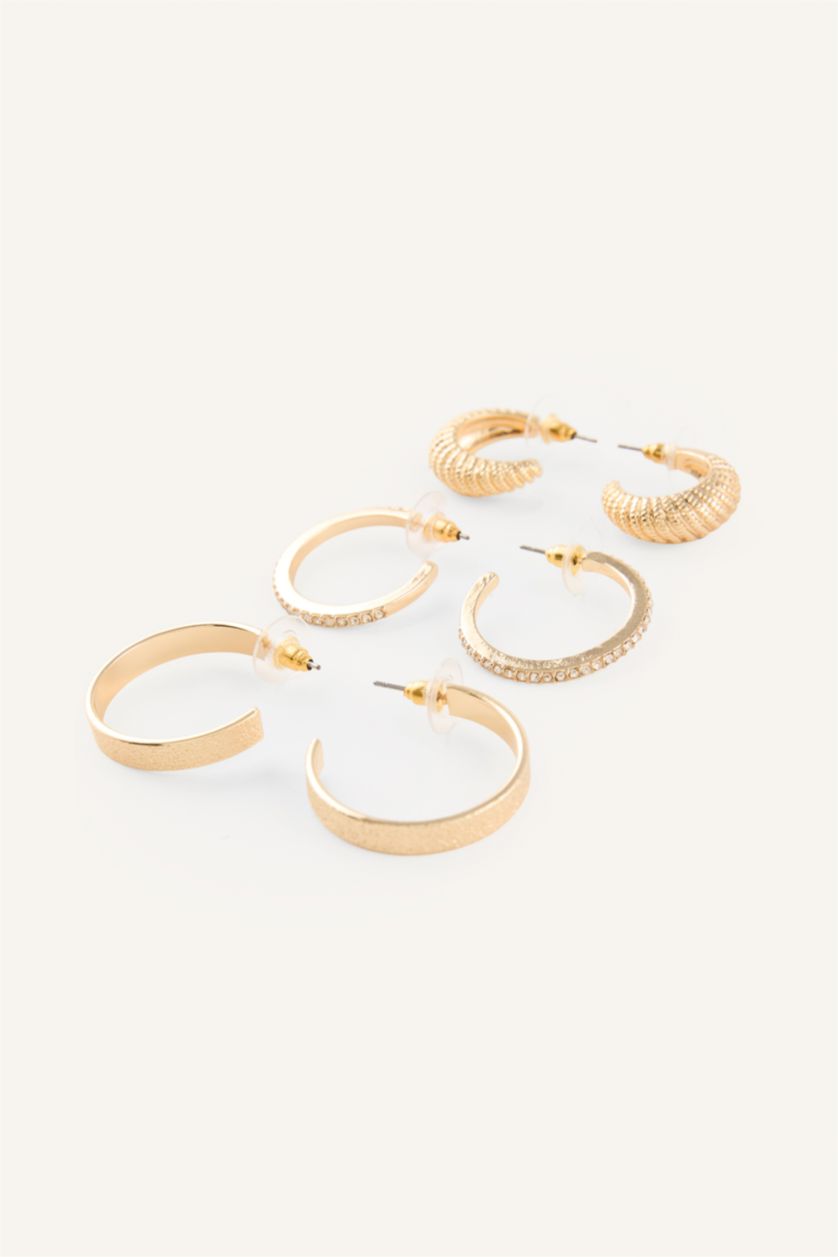 Women Altın 3 piece Earring