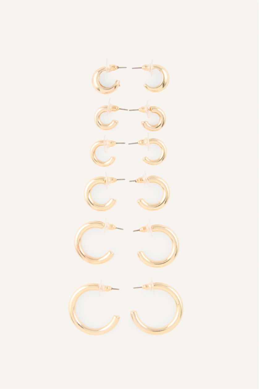 Women Altın 6 piece Earring