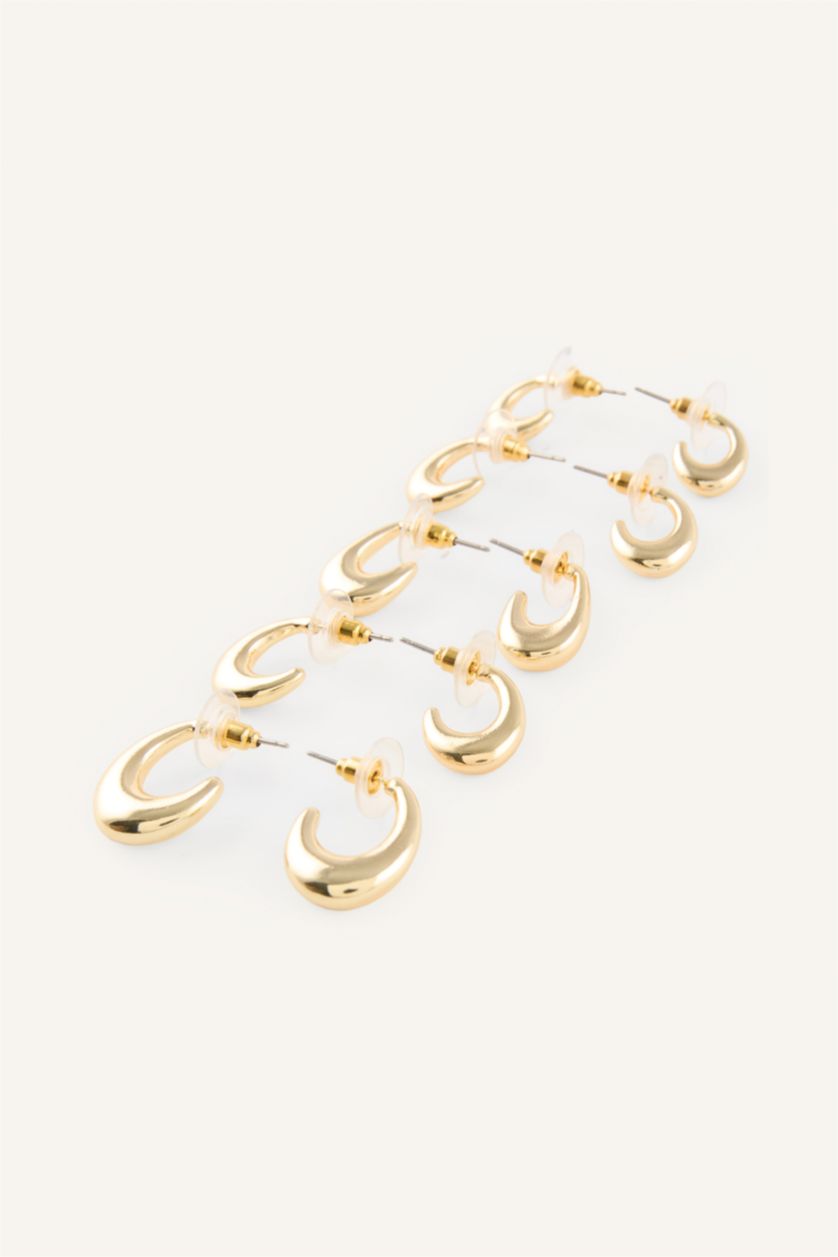 Women Altın 5 Piece Earring