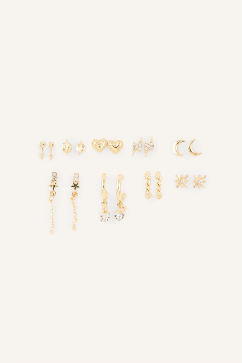 Women Altın 9 piece Earring