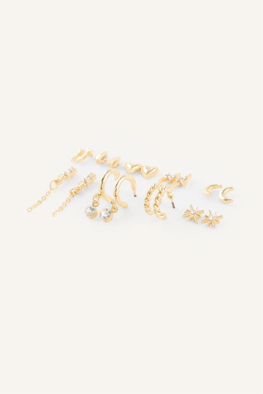 Women Altın 9 piece Earring