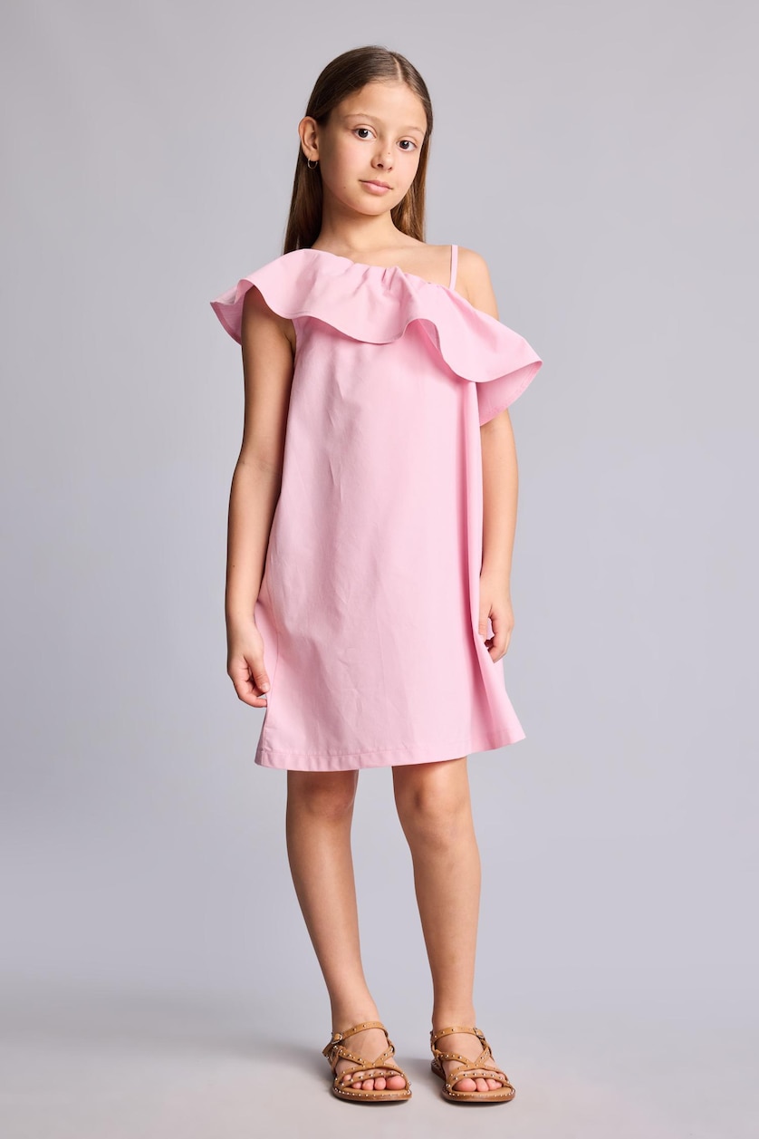 Young Girls - Teen Girls Pink Sleeveless Woven Dress