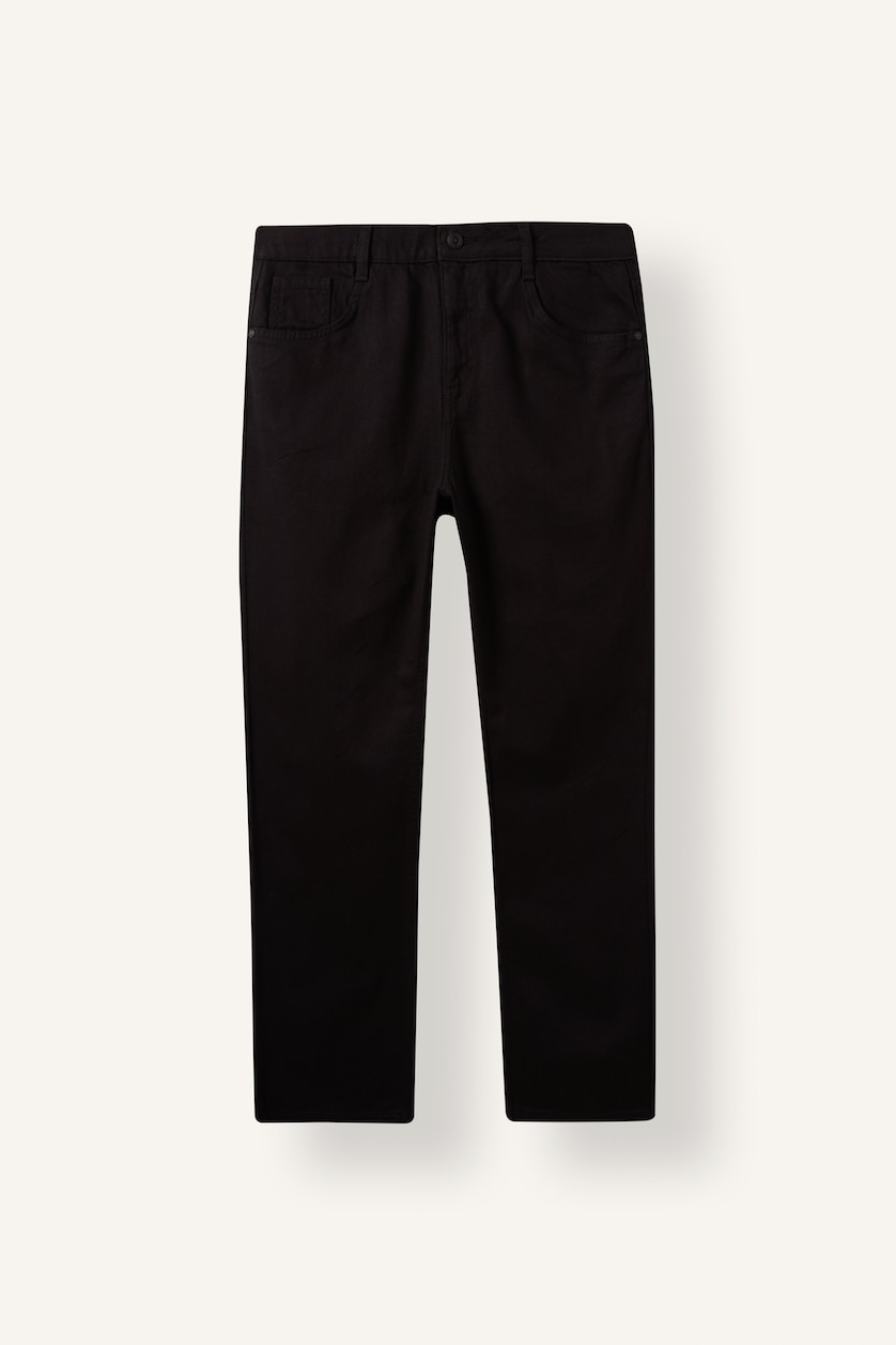 Erkek Siyah Straight Fıt Jean