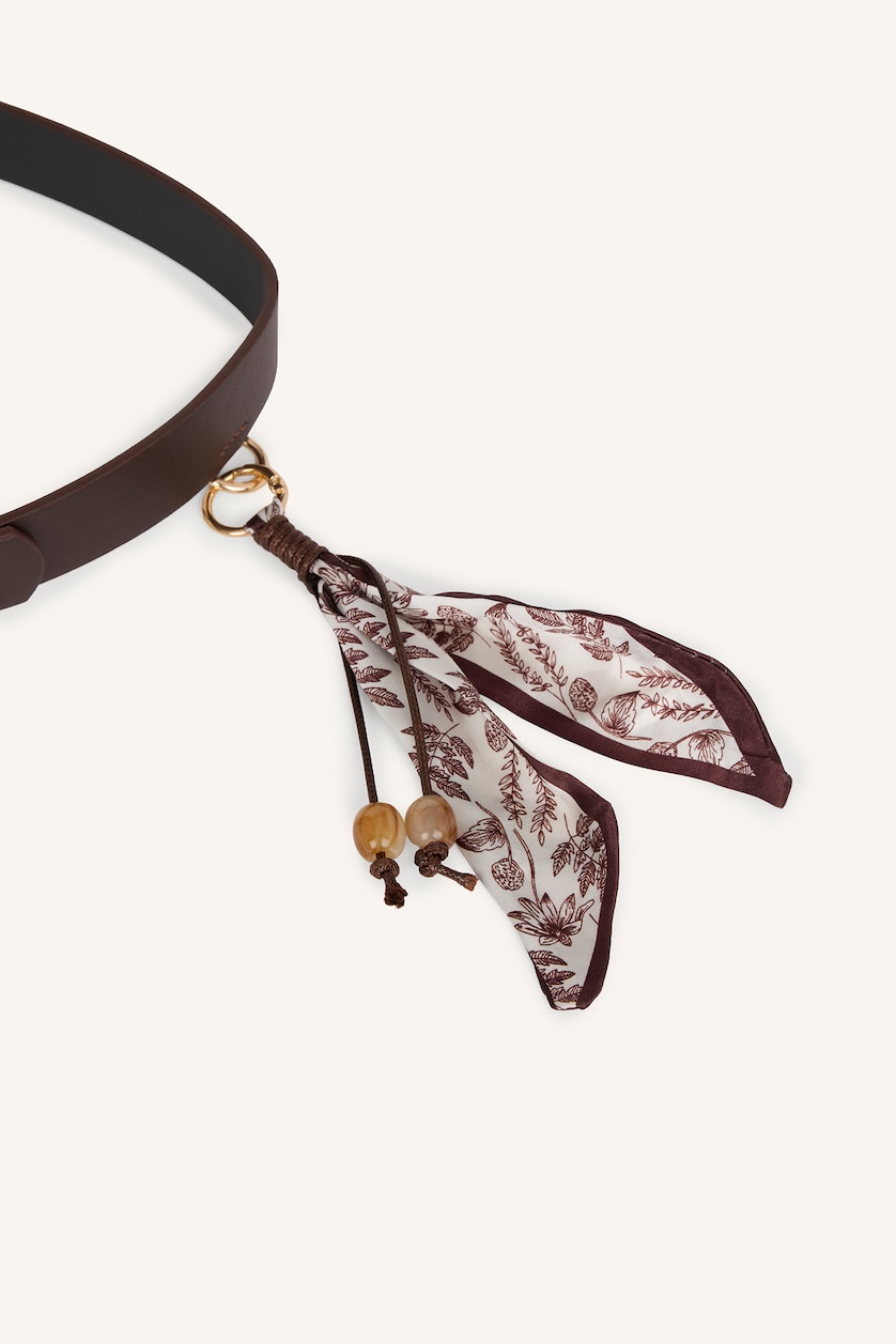 Women Bordeaux Woman Big Clasp Faux Leather Dual Jean Belt