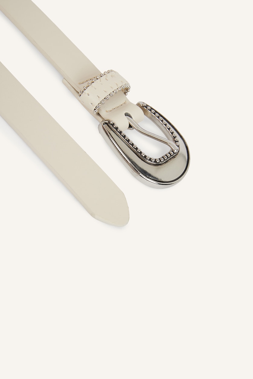 WOMAN Beige Woman Faux Leather 2 Piece Belt