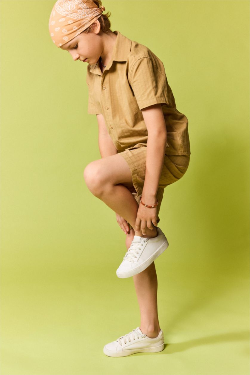 Young Boys - Teen Boys Beige Boy Regular Fit Shorts