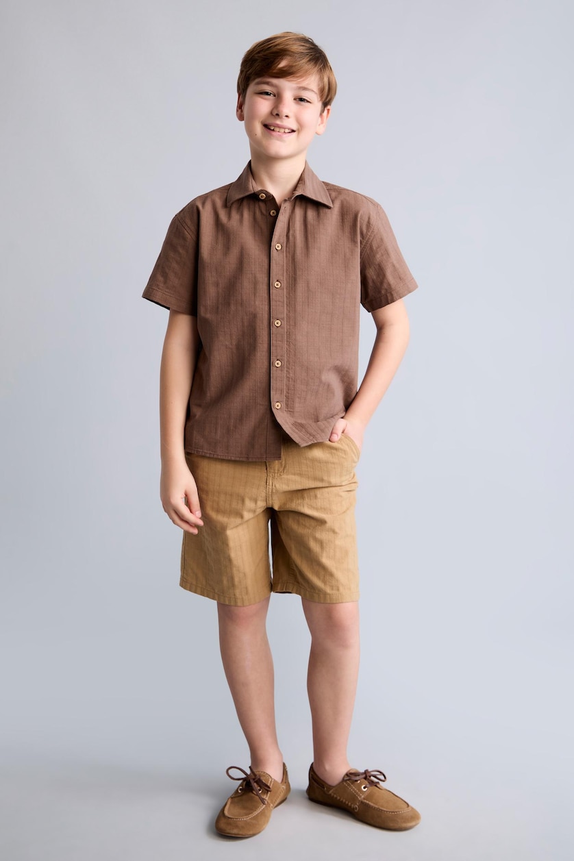Young Boys - Teen Boys Beige Boy Regular Fit Shorts