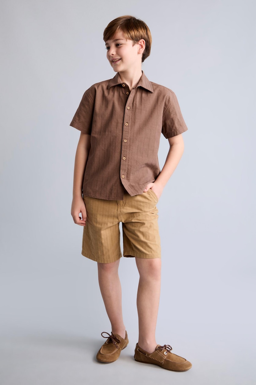 Young Boys - Teen Boys Beige Boy Regular Fit Shorts