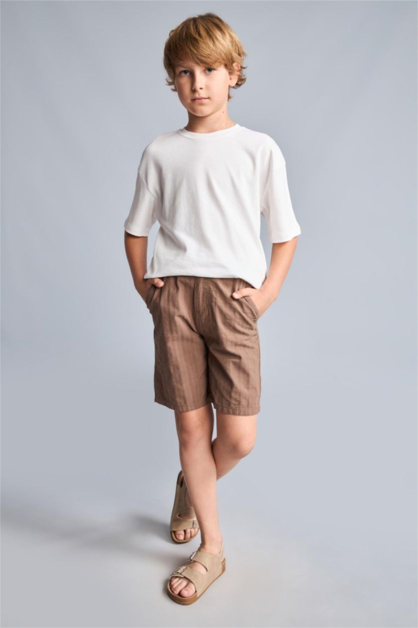 Young Boys - Teen Boys Light Brown Boy Regular Fit Shorts