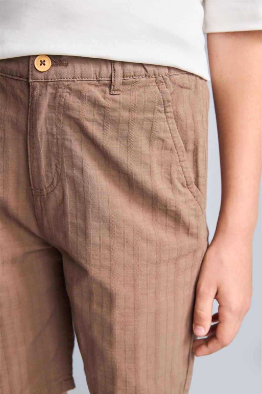 Young Boys - Teen Boys Light Brown Boy Regular Fit Shorts