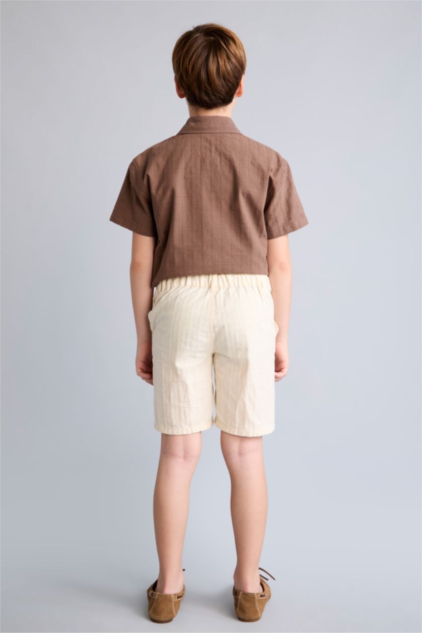 Young Boys - Teen Boys Ecru Boy Regular Fit Shorts
