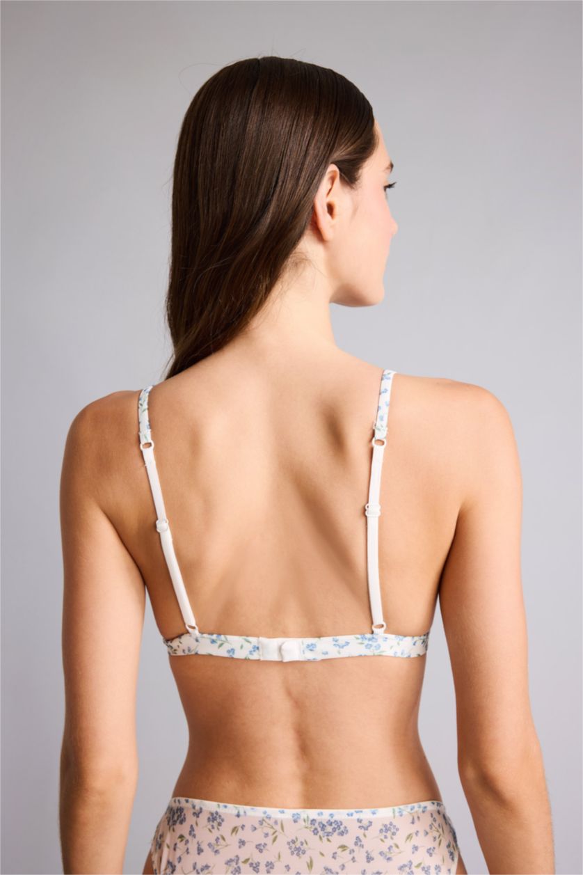 WOMAN Light Blue Tulle Bra