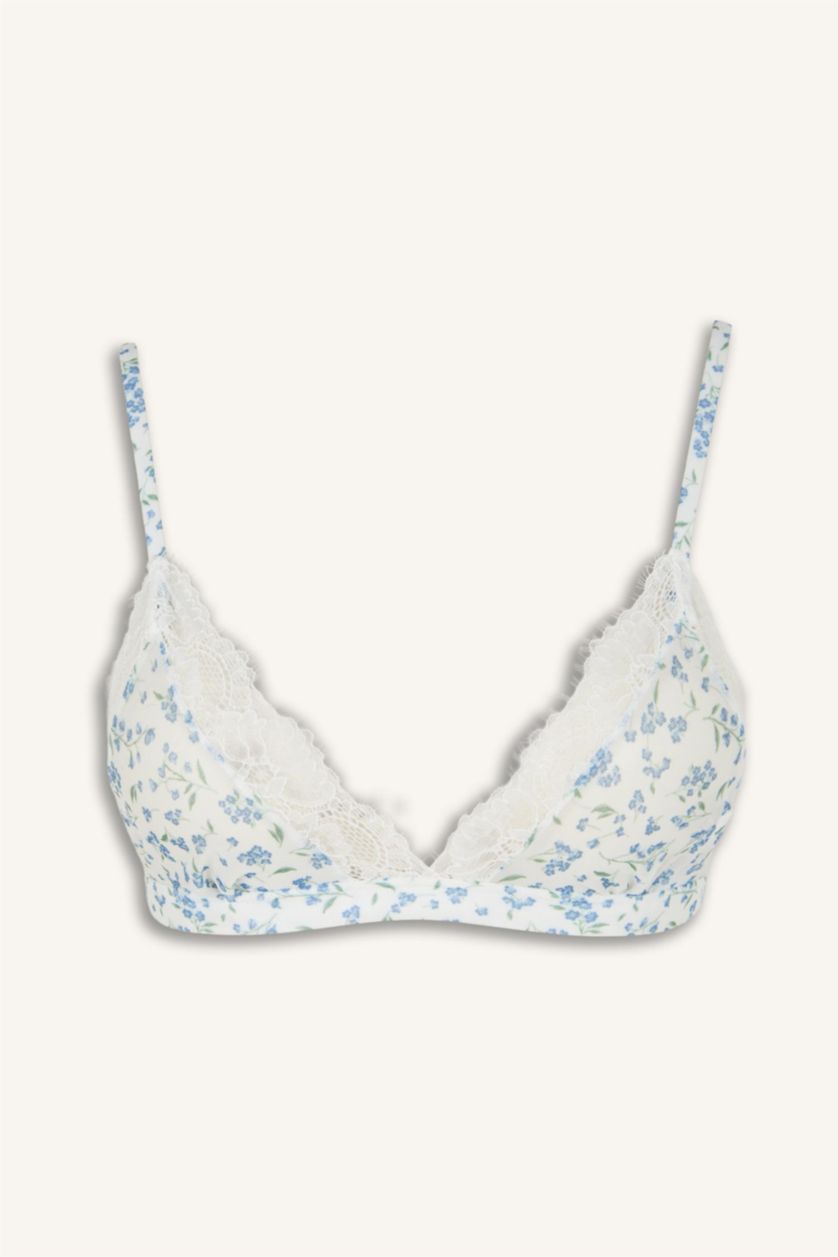 WOMAN Light Blue Tulle Bra