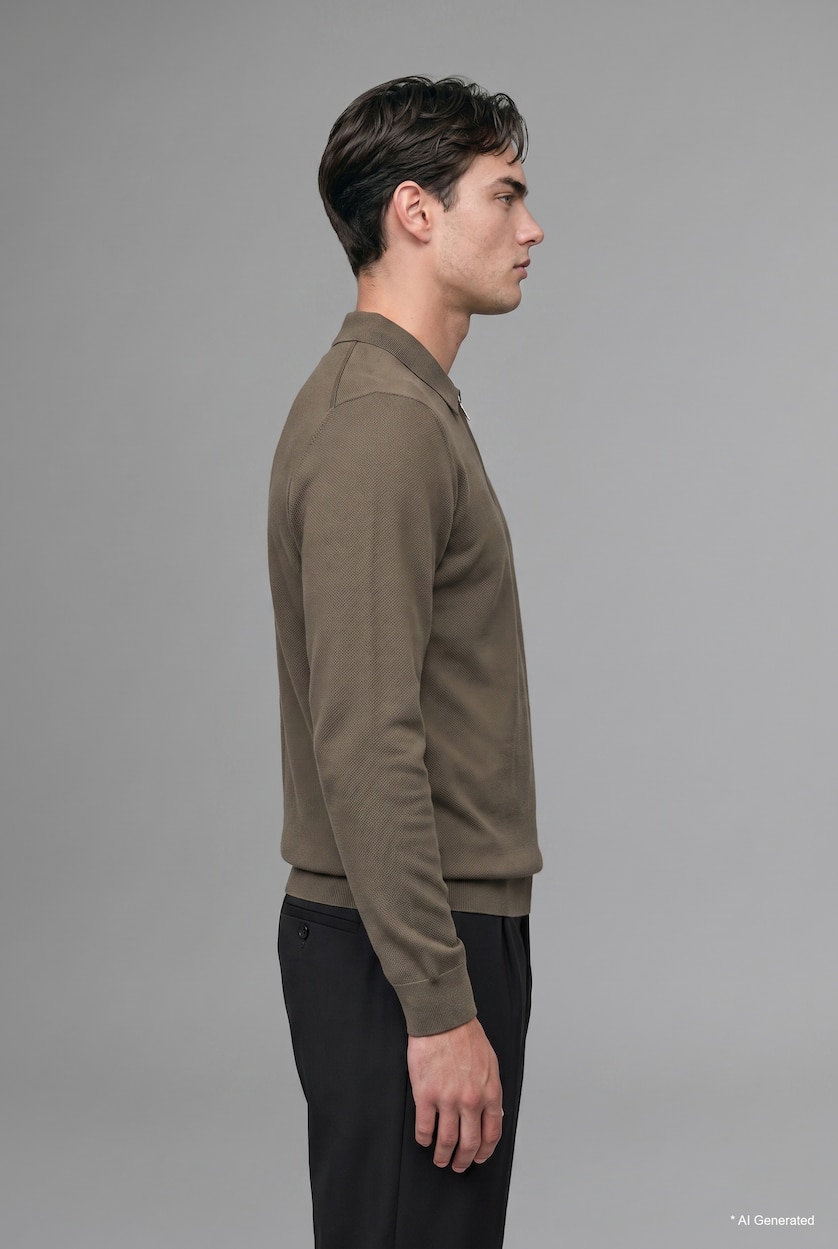 HOMME Kaki Pull