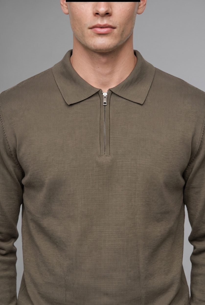 Man Khaki Pullover