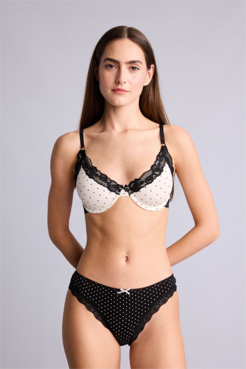 Kadın Siyah Ribana 3'Lü Külot Set