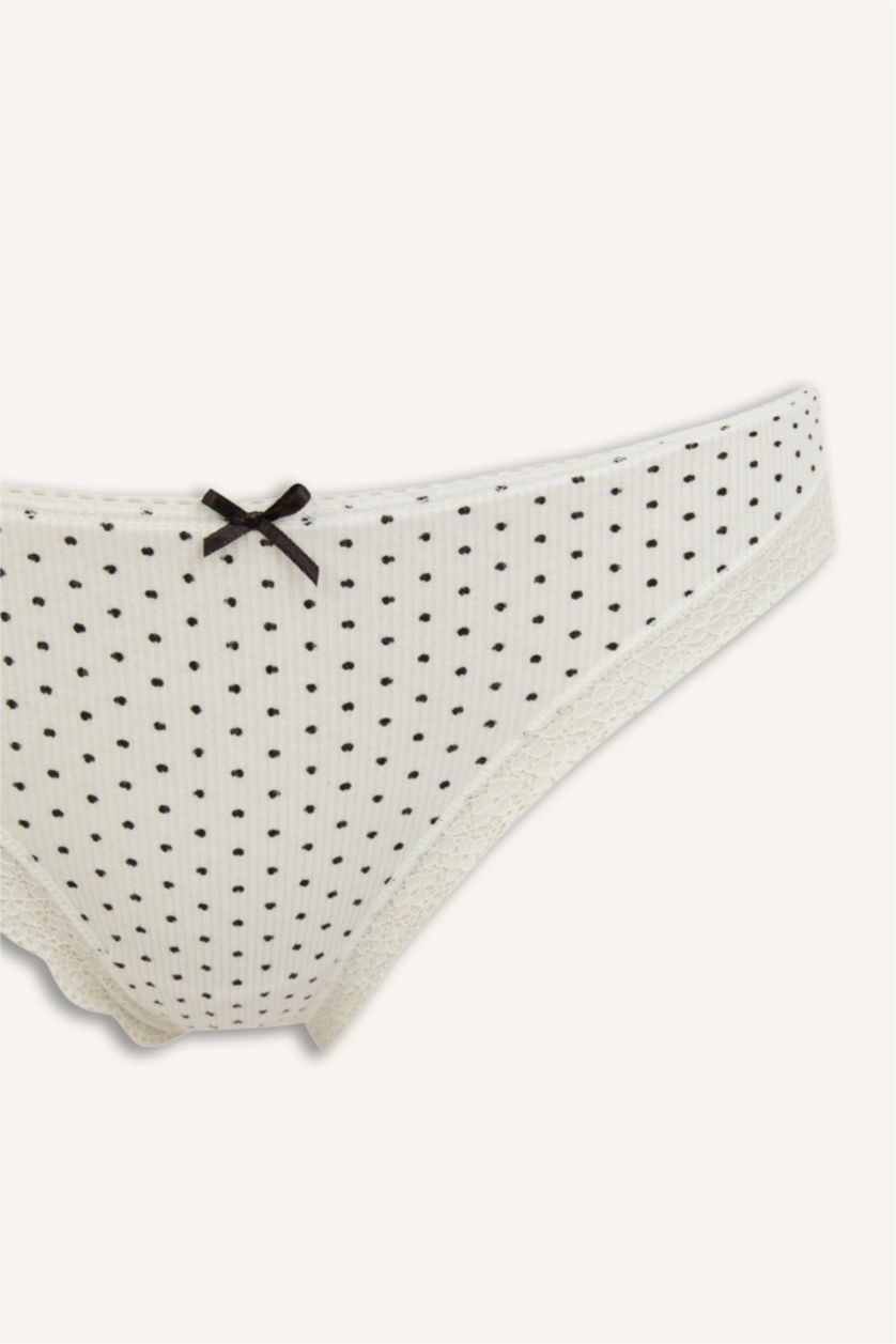 Kadın Siyah Ribana 3'Lü Külot Set