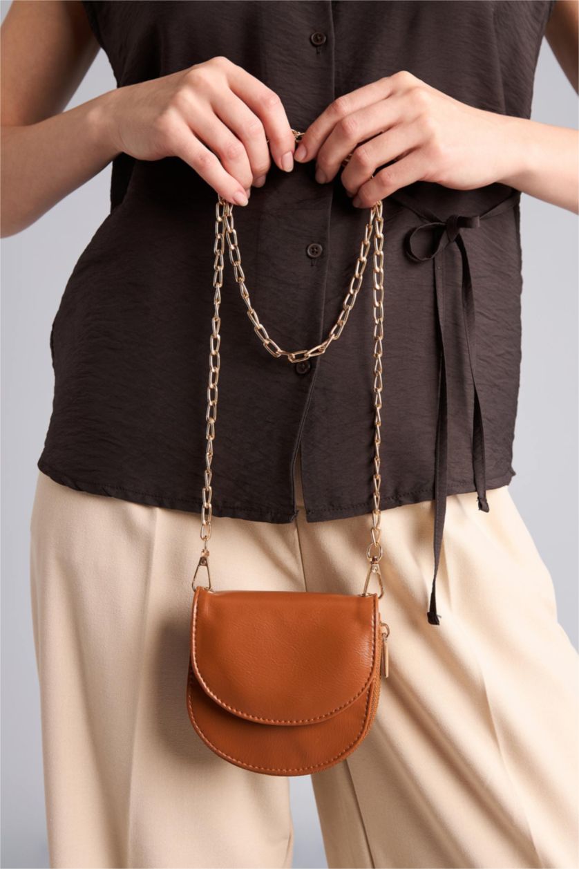 WOMAN Tan Crossbody Bag