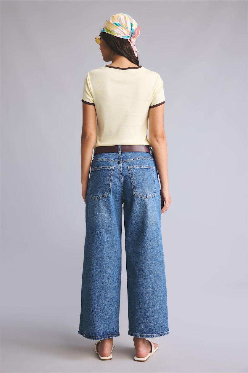Әйелдерге Көк culotte Шалбар
