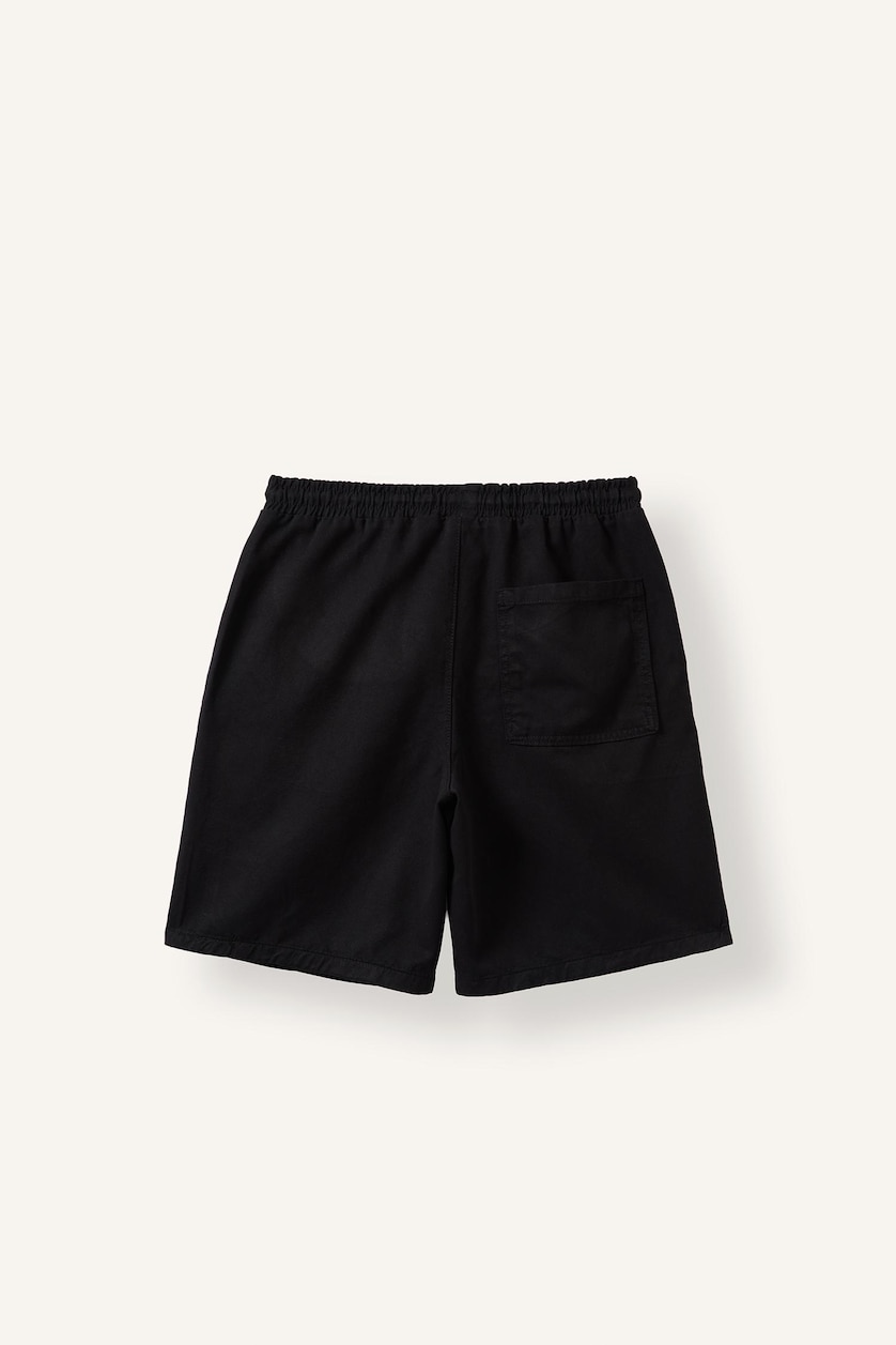 Men Black Ultra Soft Relaxed Fit Elastic Waist Shorts