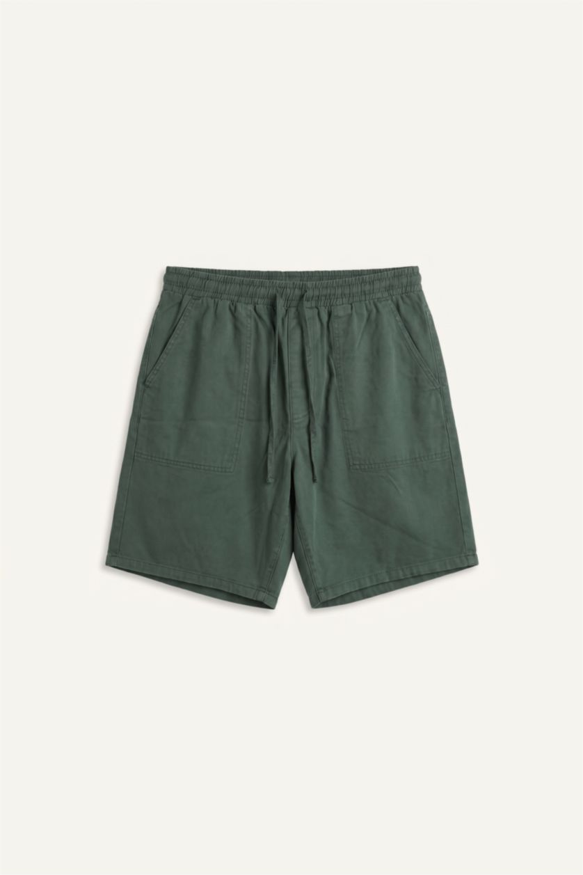 Men Dark Green Relax Fit