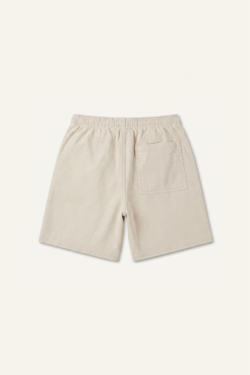 MAN Ecru Relax Fit Shorts