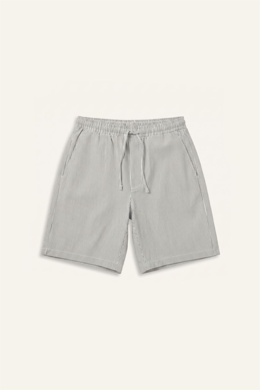 Erkek Koyu Yeşil Relaxed Fit Bermuda Şort