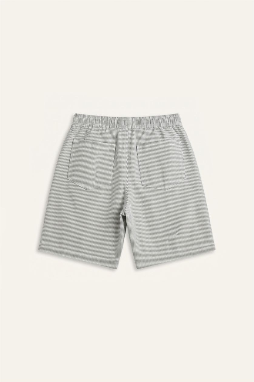 Erkek Koyu Yeşil Relaxed Fit Bermuda Şort